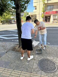 ☆掃き掃除をしました☆