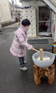 ☆餅つきをしました☆