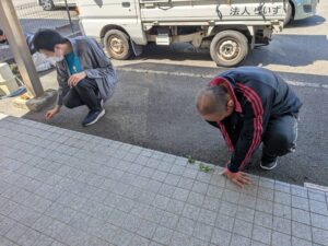 ☆草抜き作業をしました☆