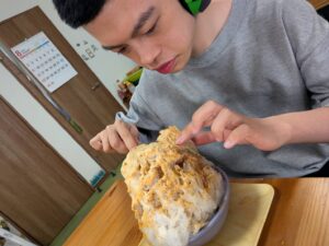 ☆かき氷を作りました☆